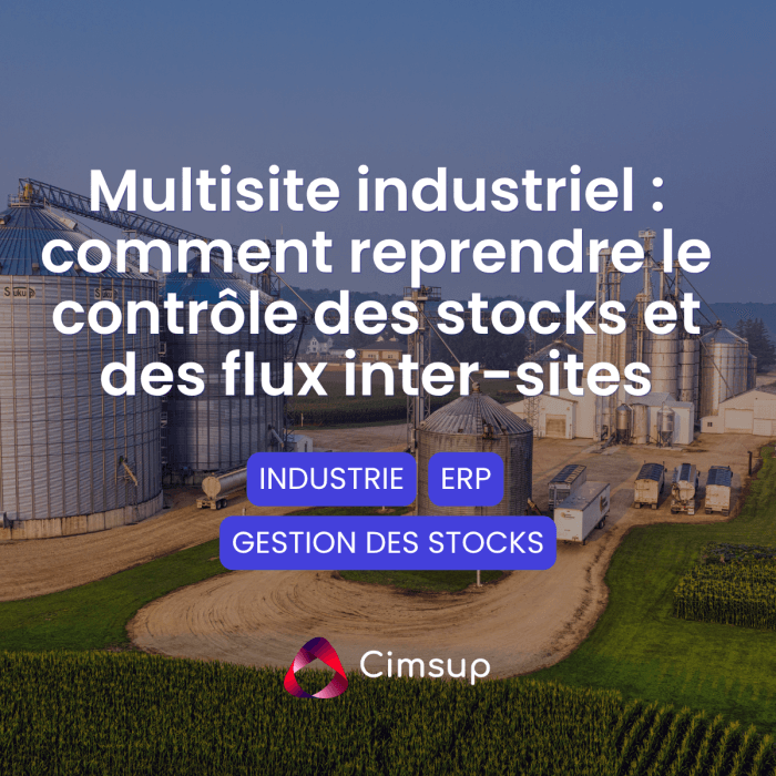 Multisite industriel : comment reprendre le contrôle des stocks et des flux inter-sites